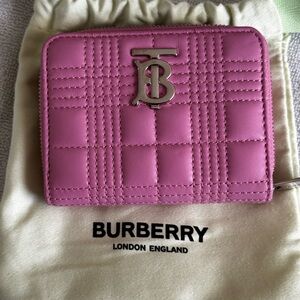 Burberry quilted-leather Lola zip wallet